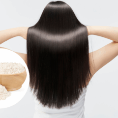 Receita com farinha de arroz para alisar o cabelo/Canva