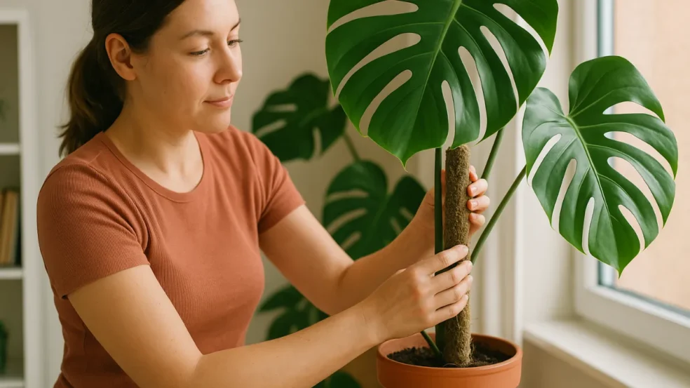 benefícios do tutor de estaca na sua costela-de-adão benefícios do tutor de estaca na sua costela-de-adão