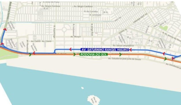binário rodovia do sol