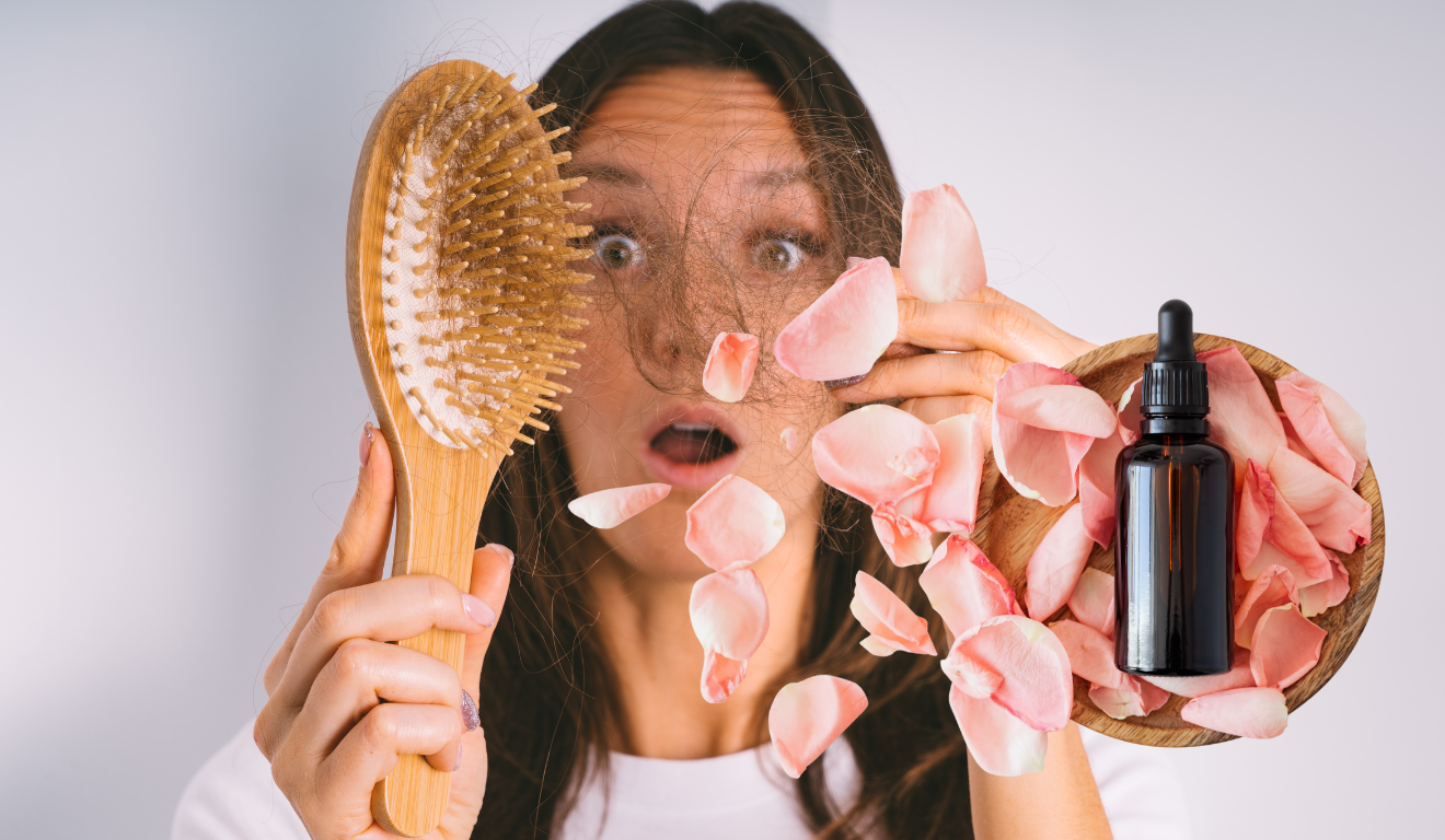 Óleo para amenizar cabelo branco/Canva Óleo para amenizar cabelo branco/Canva