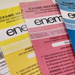 cadernos de provas do Enem