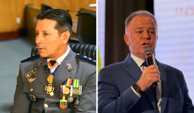 O deputado Capitão Assumção e o governador Renato Casagrande