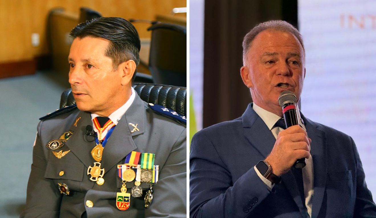 O deputado Capitão Assumção e o governador Renato Casagrande