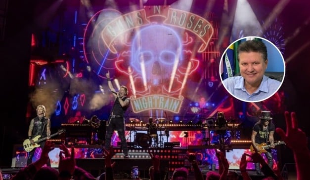 Fotos: Reprodução/ Site gunsnroses e Reprodução/Redes Sociais Euclério Sampaio