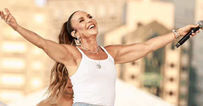 Show Ivete Sangalo "Clareou", em São Paulo (Foto:Van Campos / AgNews)