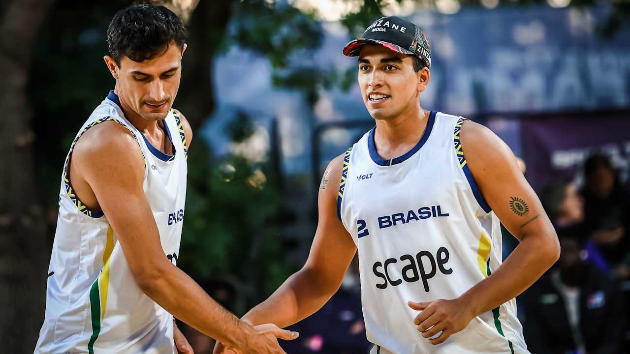 Copa do Mundo de Vôlei de Praia. Adelaide, Austrália. 20/11/2025. André Stein e Renato