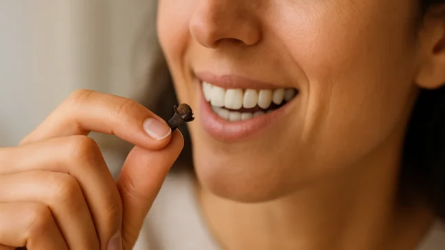 mastigar cravo-da-índia