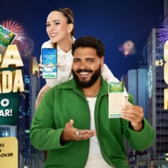 “Para tudo e vai apostar”: Paulo Vieira e Tatá Werneck estrelam campanha histórica da Mega da Virada