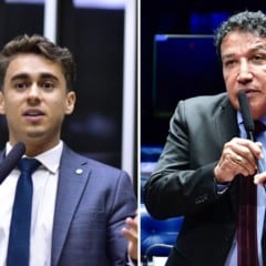 Nikolas Ferreira e Magno Malta vão poder visitar Bolsonaro (Foto: Bruno Spada/Câmara dos Deputados e Waldemir Barreto/Agência Senado)
