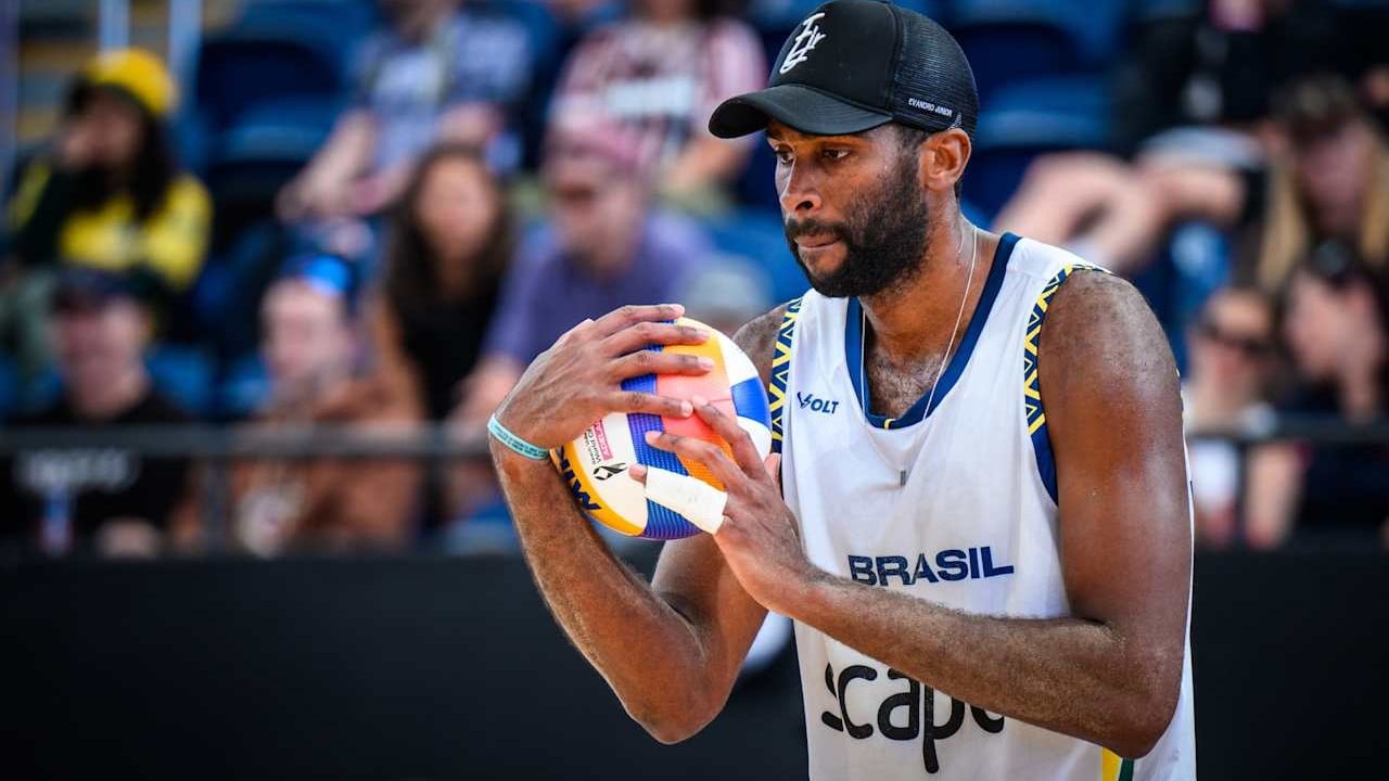 Copa do Mundo de Vôlei de Praia. Adelaide, Austrália. 20/11/2025. Evandro