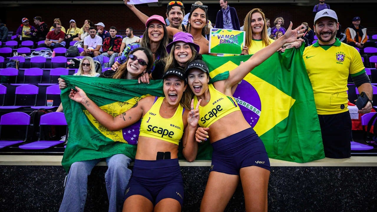 Copa do Mundo de Vôlei de Praia. Adelaide, Austrália. 20/11/2025. Thâmela e Vic