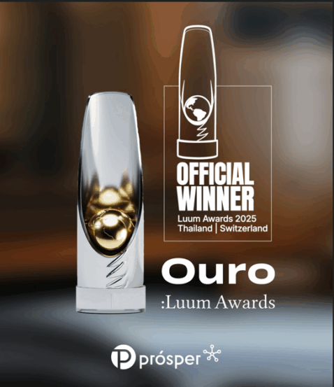 Prósper Comunicação é ouro no prêmio internacional Luum Awards 2025