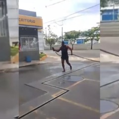 Homem invadiu e espalhou gasolina em posto da Vila Rubim