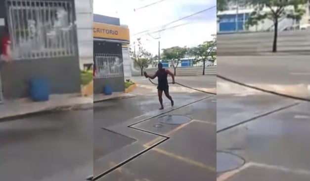 Homem invadiu e espalhou gasolina em posto da Vila Rubim