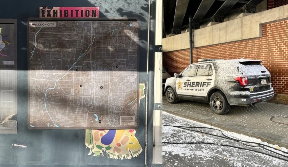 Set de novo filme de Resident Evil vaza com neve e caos em Raccoon City