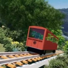 Projeto do sistema funicular: bonde no Morro do Moreno. Fotoi: Divulgação/PMVV