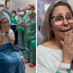 Surto no Hospital Santa Rita: técnica de enfermagem Giani Corrêa Coutinho recebe alta da UTI