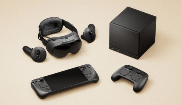 Valve anuncia Steam Controller, Machine e Frame para 2026