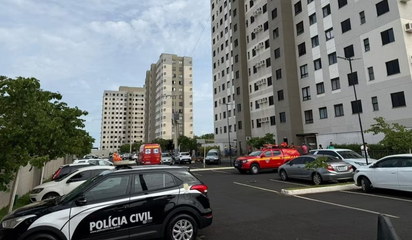 Criança morre após cair do 12º andar de prédio em Minas Gerais. Foto: Divulgação/Corpo de Bombeiros de MG