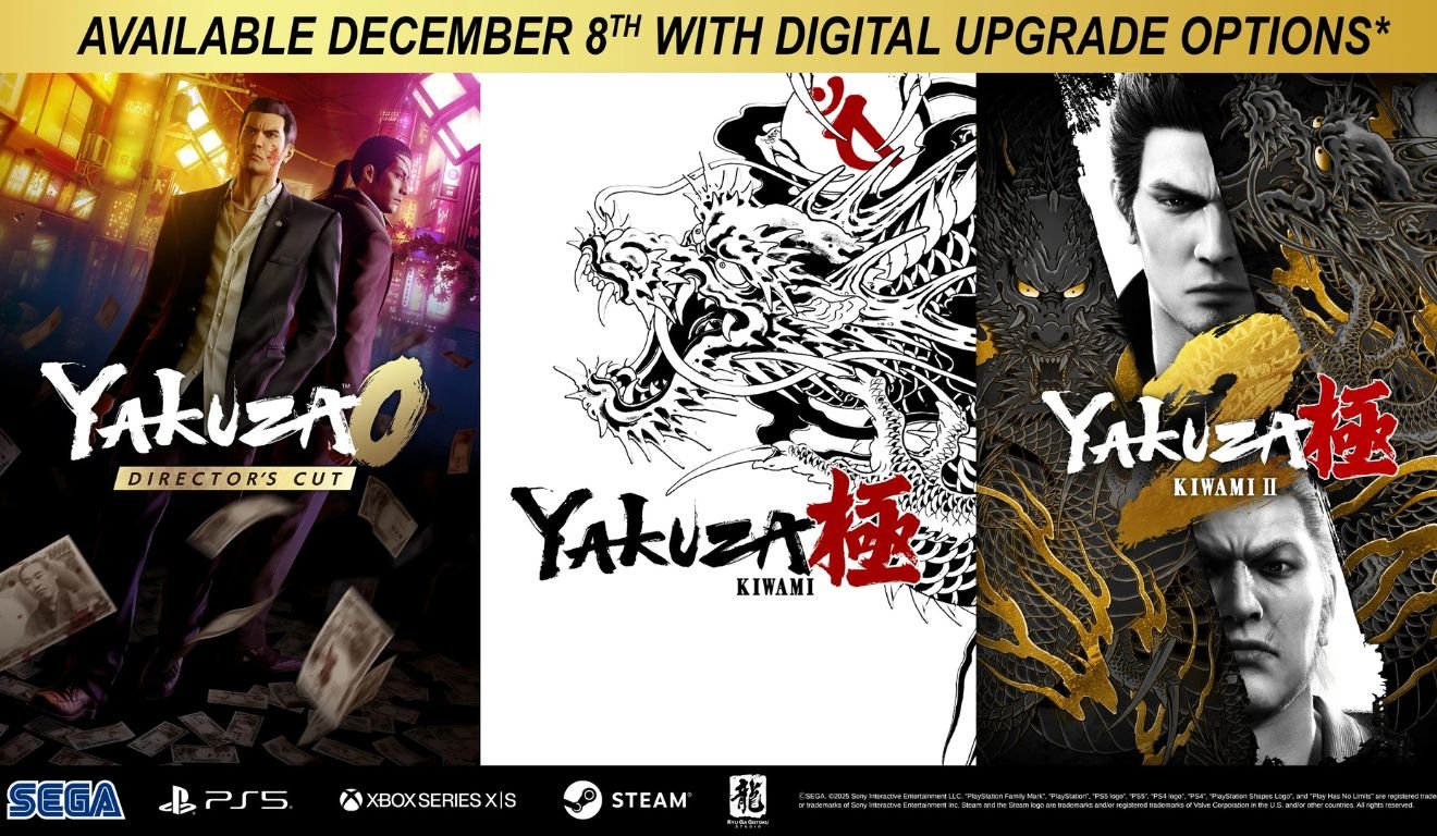 Yakuza Kiwami 1 e 2 e 0 Director's Cut estão chegando ao novos consoles