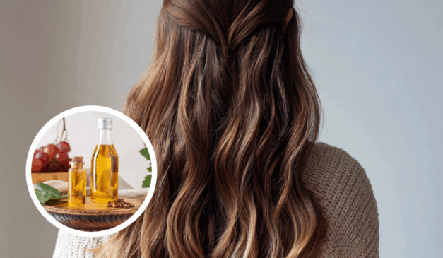 Óleo de uva para cabelo/Canva