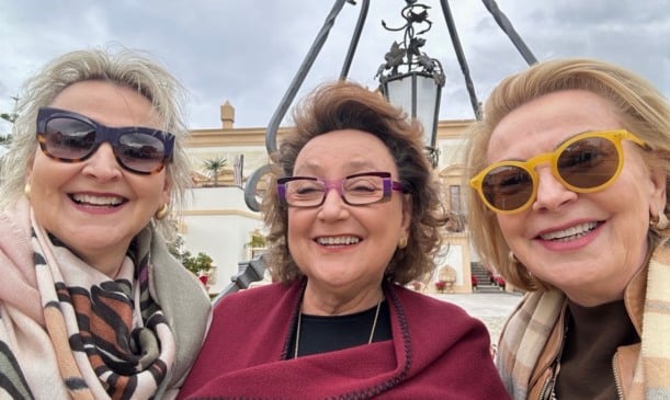 As irmãs Margareth, Beth e Zanza Dalcolmo celebram juntas o Natal na Itália