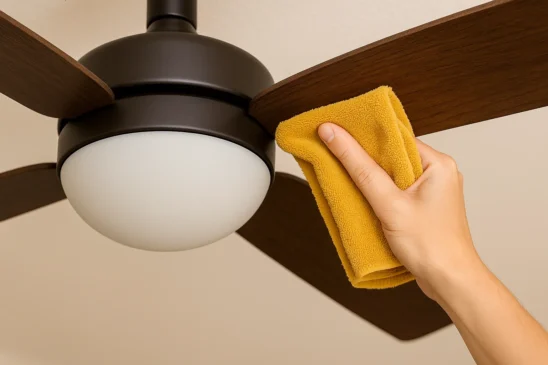 4 dicas para limpar ventilador de teto sem espalhar poeira nem precisar desmontar