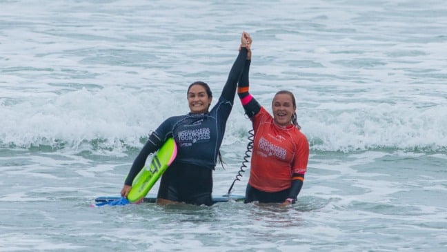 Circuito Catarinense de Bodyboarding; primeira final entre Neymara Carvalho e Luna Hardman