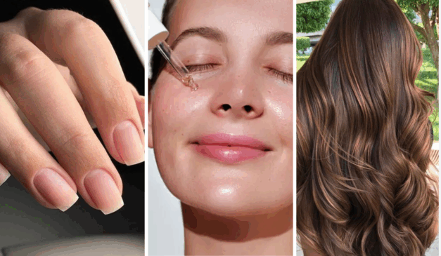 Unhas fortes, pele viçosa e cabelos nutridos: um único óleo perfeito para sua rotina de beleza de fim de ano