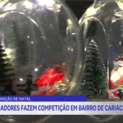 Vizinhos disputam decoração mais bonita de Natal