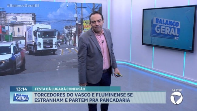 Briga entre torcedores do Vasco e Fluminense em Vitória