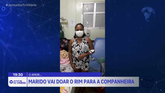 Marido doa rim para esposa após seis anos de espera por doador