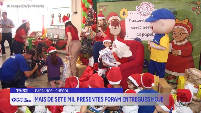 Papai Noel dos Correios atende mais de 7 mil crianças no Espírito Santo