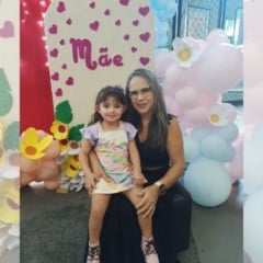 A pequena Helena com a av&oacute; Sandra. Foto: Arquivo pessoal