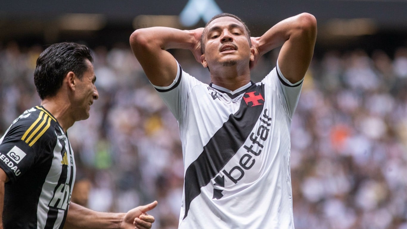 BRASILEIRO A 2025, ATLÉTICO-MG X VASCO - ESPORTES
MG - BRASILEIRO A 2025, ATLÉTICO-MG X BRASILEIRO A 2025, ATLÉTICO-MG X VASCO - Matheus Carvalho jogador do Vasco durante partida contra o Atlético-MG no estádio Arena MRV pelo campeonato Brasileiro A 2025.
Foto: FERNANDO MORENO/AGIF - AGÊNCIA DE FOTOGRAFIA/ESTADÃO CONTEÚDO