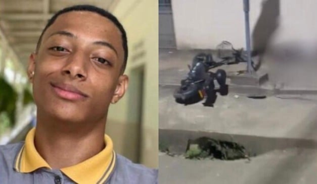 Kauã da Mata, adolescente de 16 anos, vítima de acidente de bicicleta elétrica