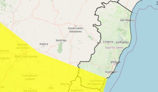 Foto: Inmet/ Reprodução 