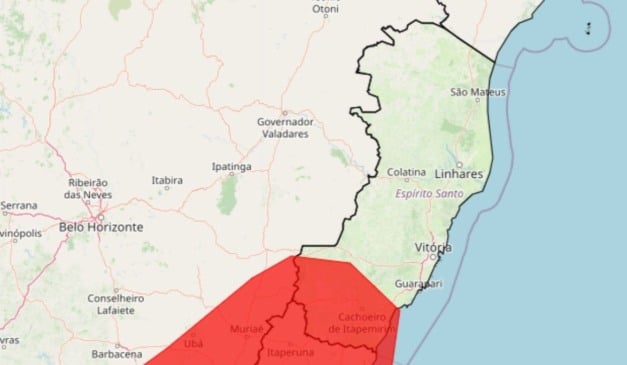 Foto: Inmet/Reprodução 
