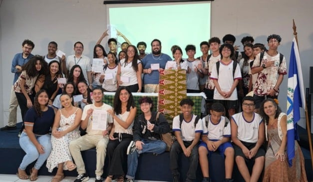 Alunos de escola de Vitória trocaram cartas com estudantes de Moçambique. Foto: Patricia Seibert/PMV