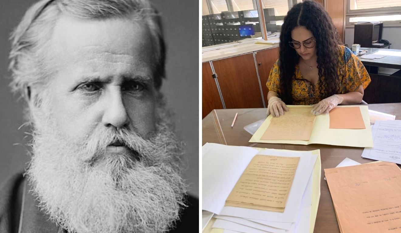 Dom Pedro II e Hhstoriadora Cibele Camargos. Foto: IHGES/Divulgação Dom Pedro II e Hhstoriadora Cibele Camargos. Foto: IHGES/Divulgação