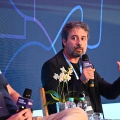 Bruno Marques no evento Buy ES, no Cais das Artes, em Vitória. Imagem: Thiago Soares/Folha Vitória