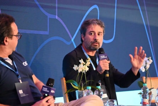 Bruno Marques no evento Buy ES, no Cais das Artes, em Vitória. Imagem: Thiago Soares/Folha Vitória