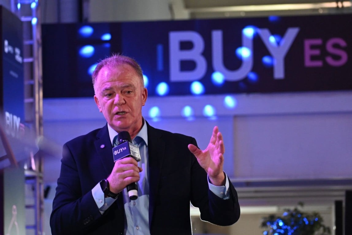 Casagrande em discurso no Buy ES (foto: Thiago Soares) Casagrande em discurso no Buy ES (foto: Thiago Soares)