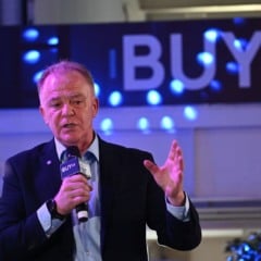 Casagrande em discurso no Buy ES (foto: Thiago Soares)