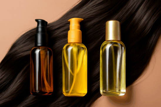 Óleos vegetais como coco, argan e rícino são ideais para controlar o frizz e deixar os cabelos brilhantes