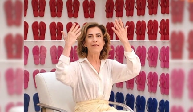 Comercial da Havaianas com a atriz Fernanda Torres. Foto: Reprodução/Havaianas