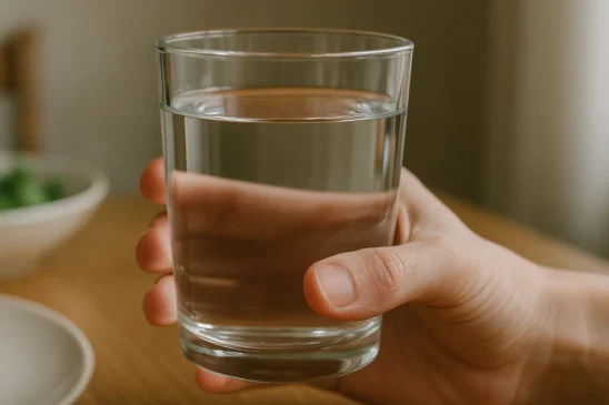 Como a temperatura da água que você bebe interfere na sua digestão logo após as refeições