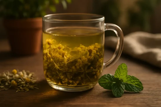 Como preparar uma infusão calmante com ervas comuns para usar no fim do dia antes de dormir