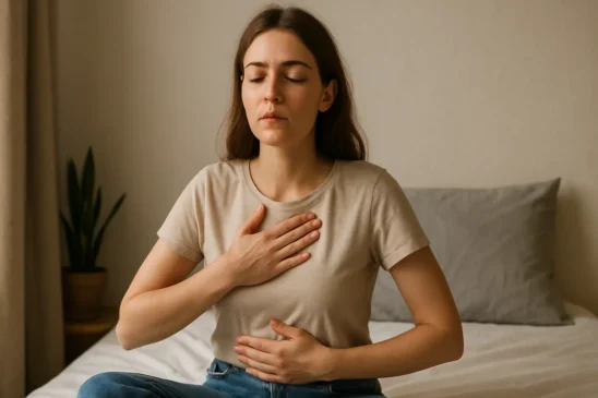 Como usar a técnica de respiração 4-4-4 para acalmar o coração acelerado em situações de estresse leve