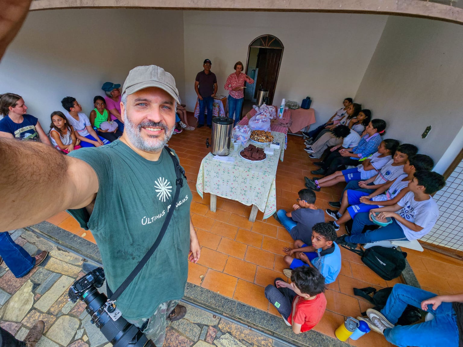 Crian&ccedil;as do Clube de Observadores da Natureza Sabi&aacute; visitam a RPPN Guaribus, em Itagua&ccedil;u. Foto: Leonardo Mer&ccedil;on